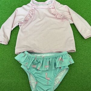 JAMES & LOTTIE GIRLS CHARLOTTE RASH GUARD SWIM SET